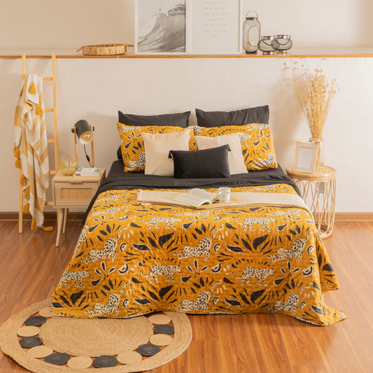 Quilt 1.5 Plazas Microfibra Estampado Nilo