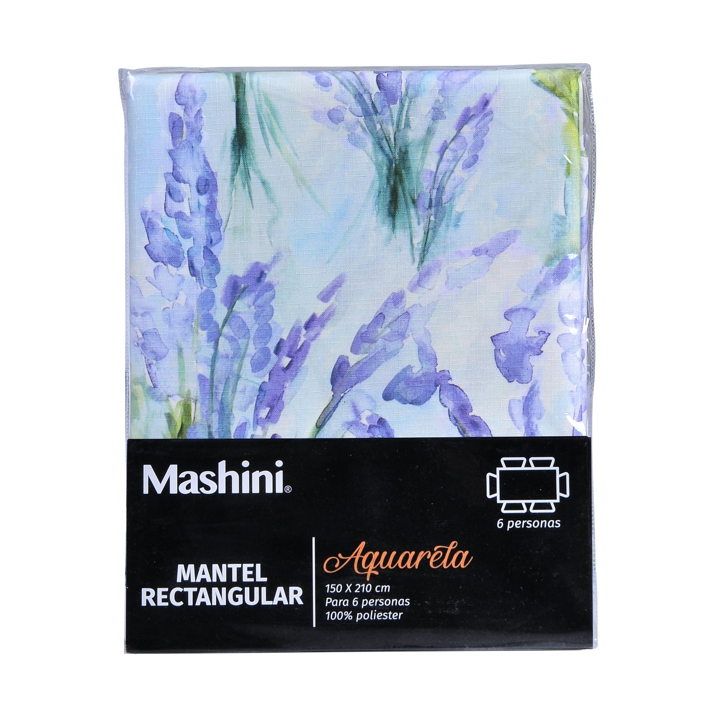 Mantel Aquarela 150x210 Rectangular BlueBell