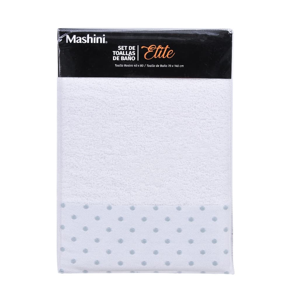 Set 2 toallas Elite 450 grs Blanco | Mashini