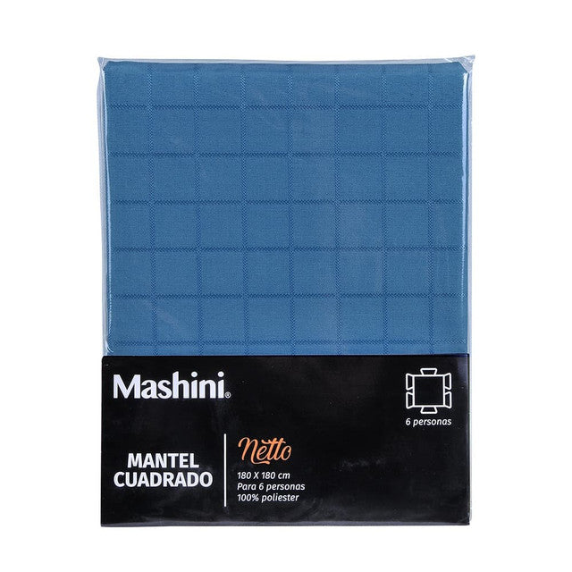 empaque del Mantel Netto 180x180 cms Azul | Mashini