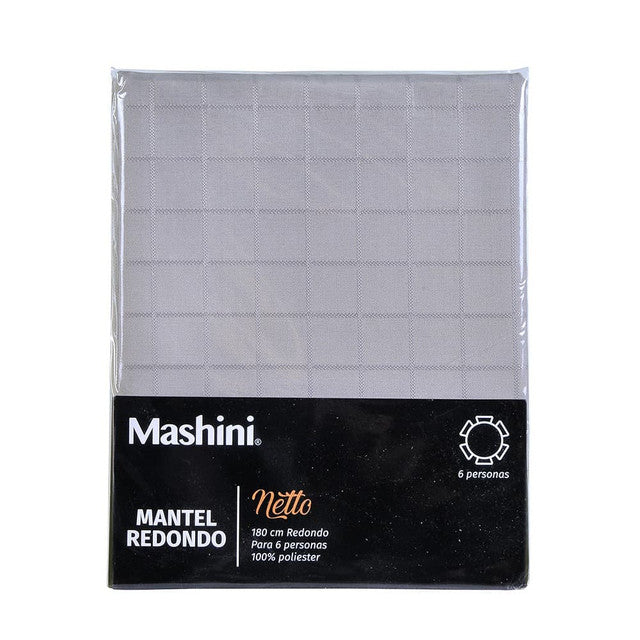 detalle del Mantel Netto 180 cms Gris | Mashini