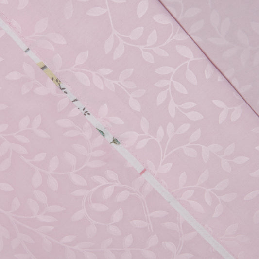 Sábana 2 Plazas Microfibra Emboss Rosado Herbal