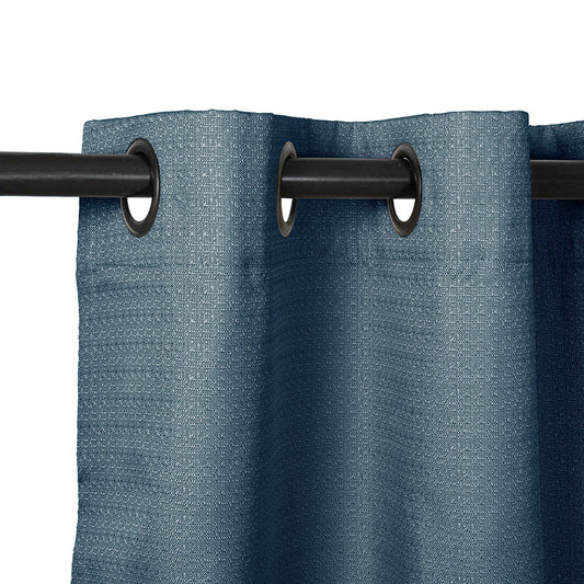 Set Cortinas Blackout Argolla Regata Azul