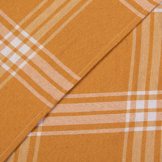 Mantel Tartan 150x210 cms Rectangular Amarillo