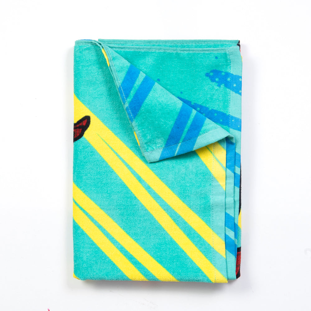 Toalla Playa Algodón 70x140 cms Spiderman Invertido