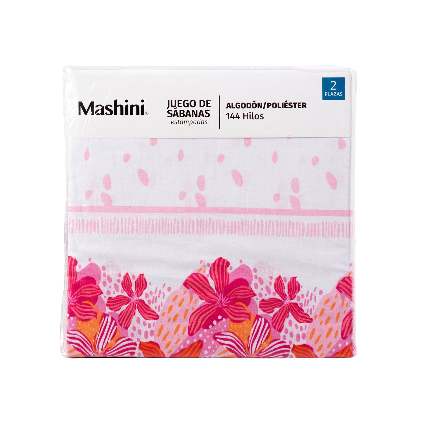 Sábana 2 Plazas 144 Hilos Estampado Tucán