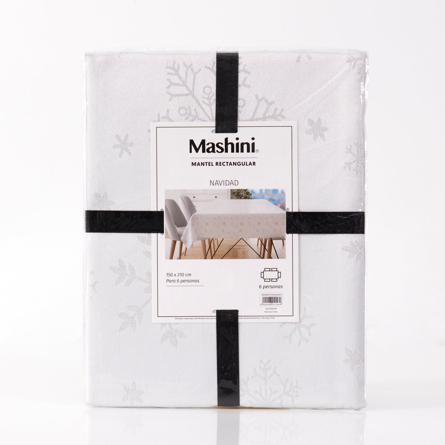 Mantel Navidad 150x210 cms Rectangular Copos