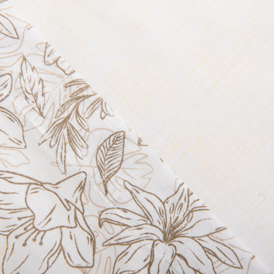 Sábana 1.5 Plazas 180 Hilos Estampado Flora