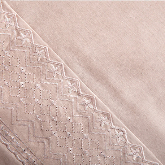 Sábana 1.5 Plazas 144 Hilos Broderie Geo Arena