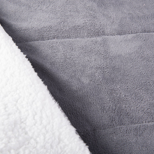 Plumón 2 Plazas Coral Sherpa Gris