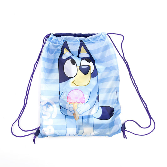 Toalla Playa con Bolso Bluey Stripes