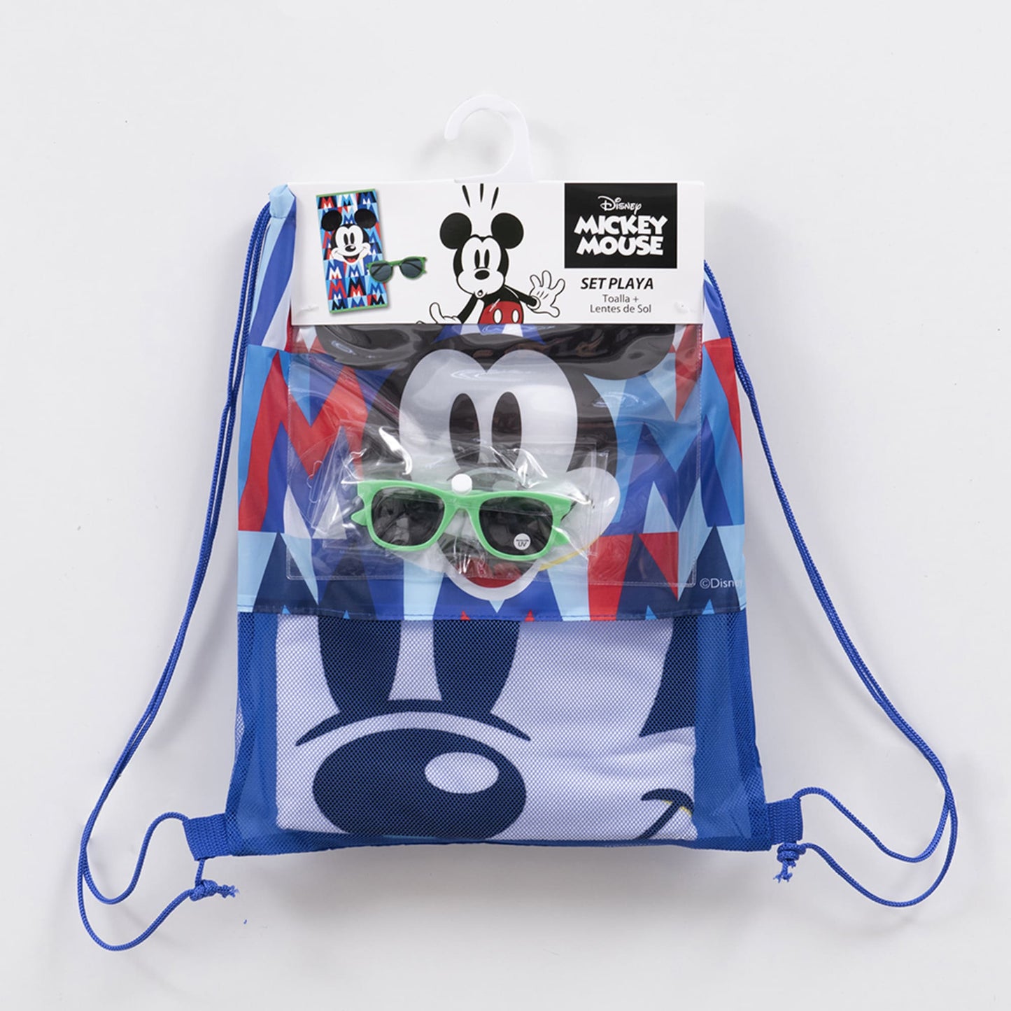 Set Toalla, Lentes de Sol y Bolso Mickey Cara