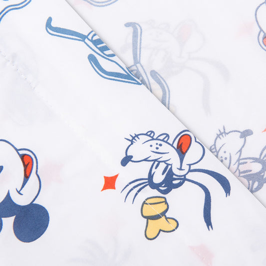 Sábana 1.5 Plazas Microfibra Mickey Friends