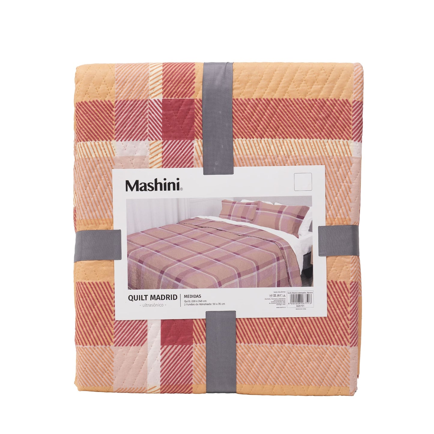 Quilt 2 Plazas Madrid Estampado Mariana