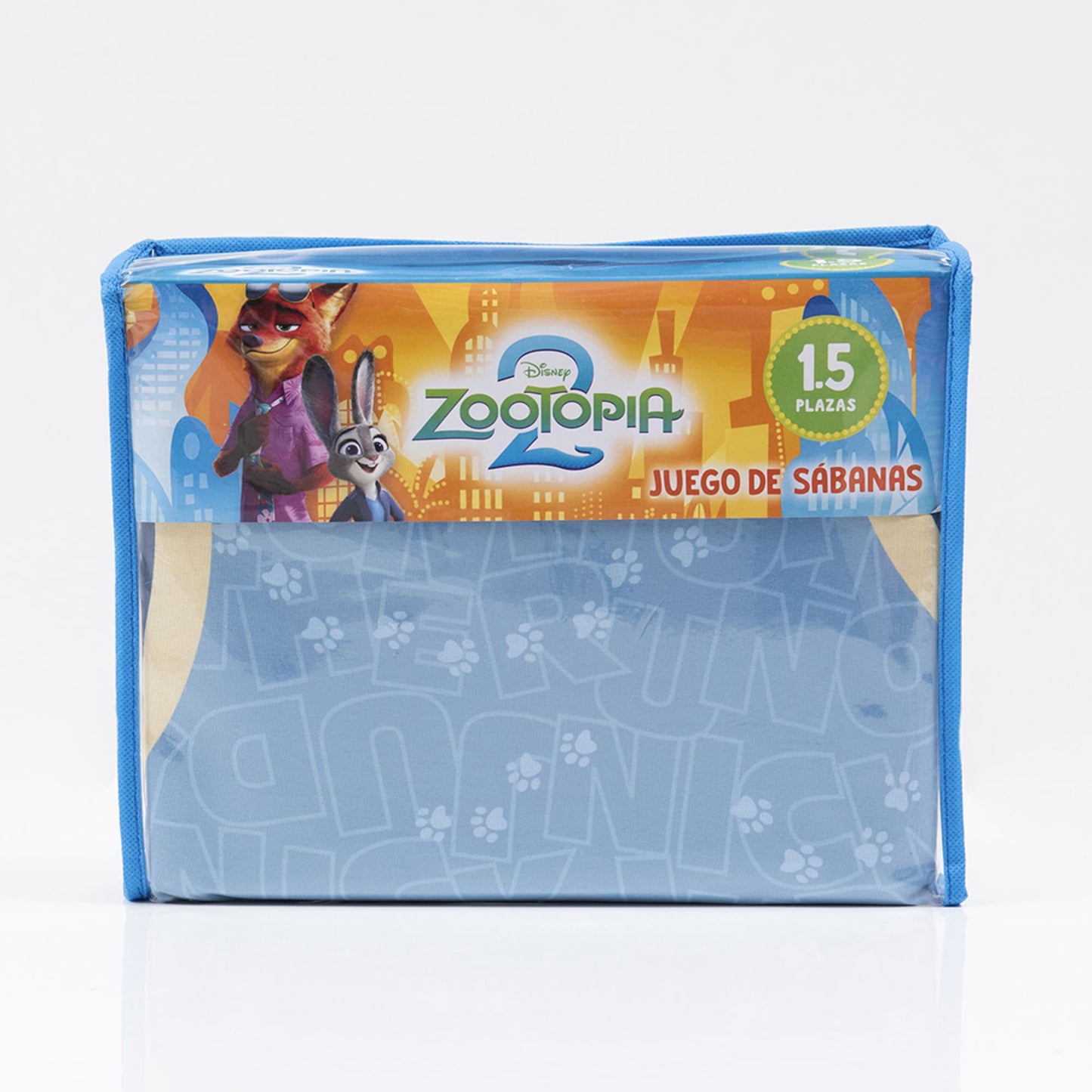 Sábana 1.5 Plazas Microfibra Zootopia Zootennial