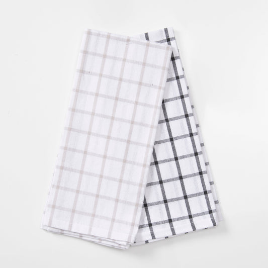 Set 2 Paños de Cocina Rectangular 40x60 cm Arena