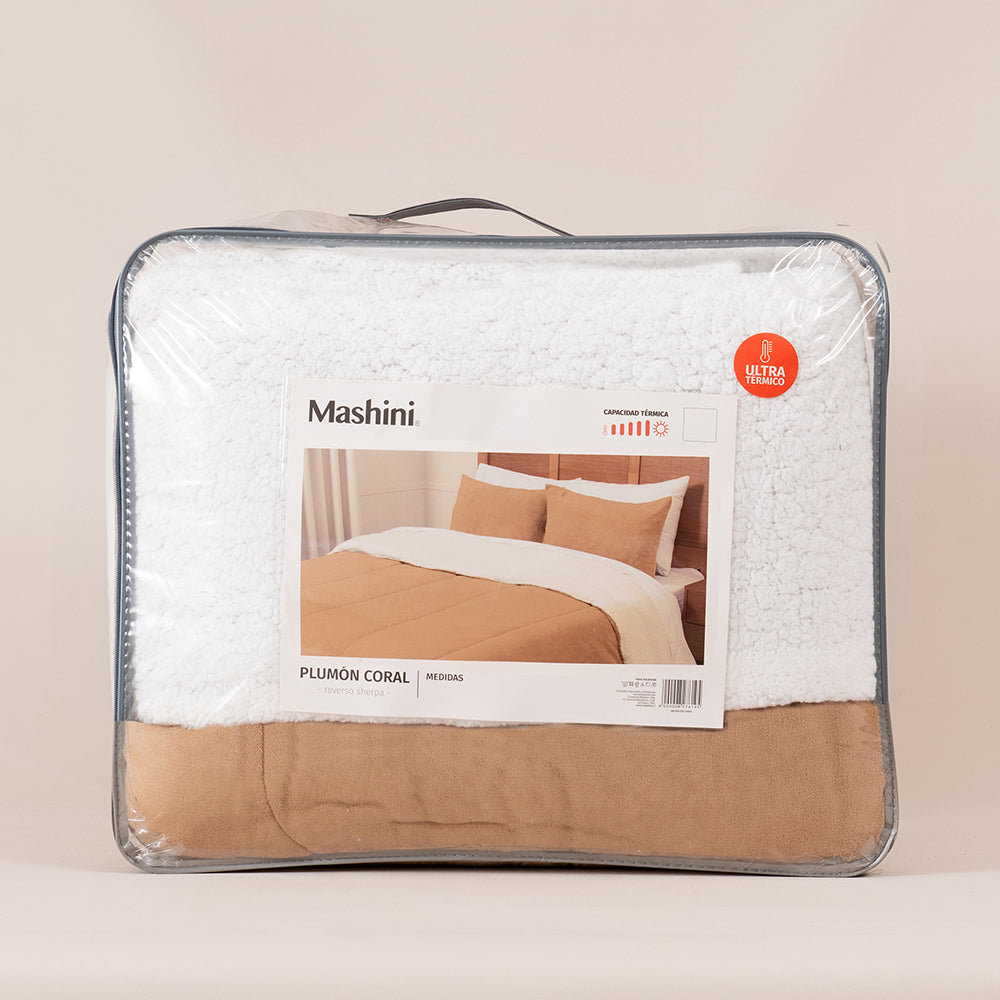 Plumón King Coral Sherpa Beige