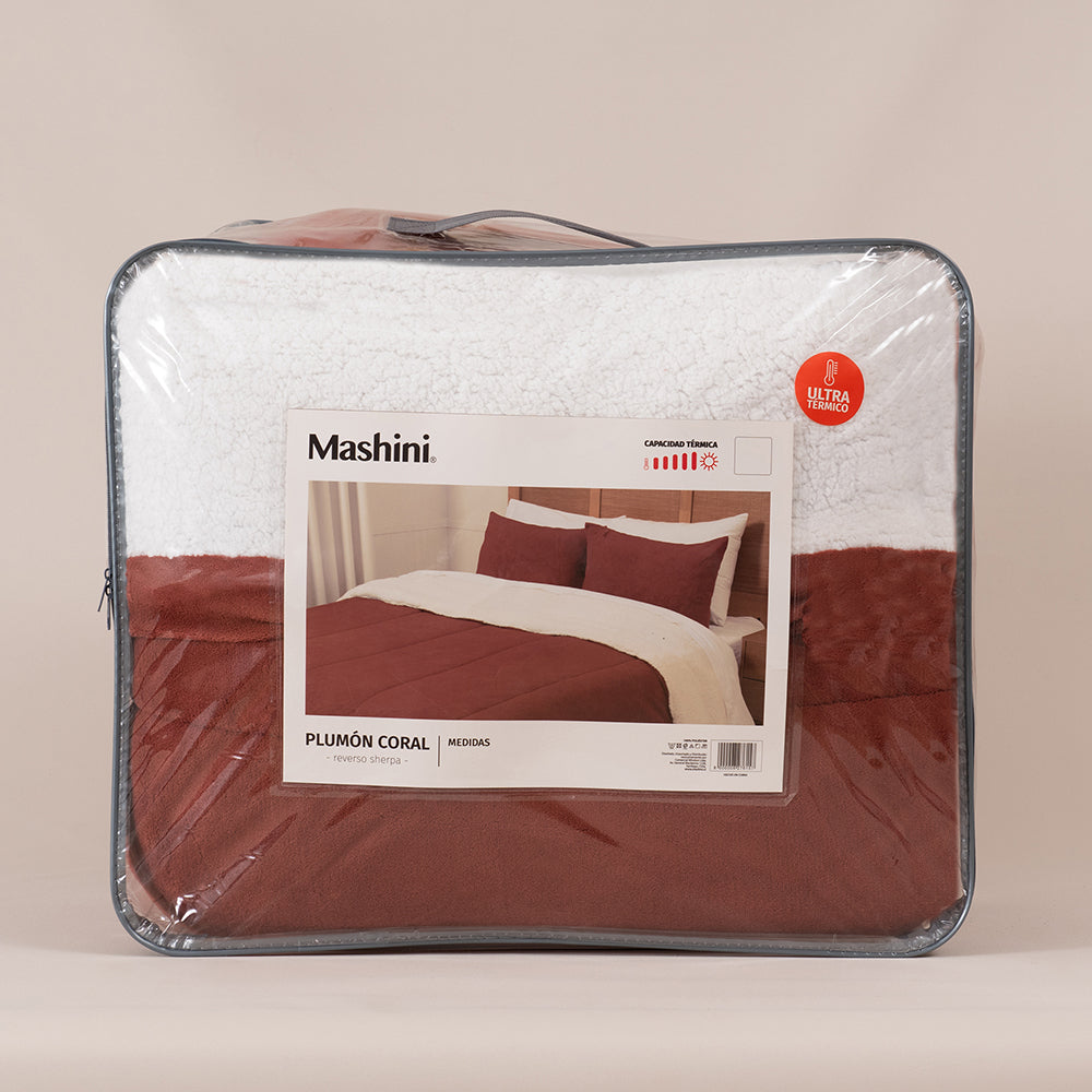 Plumón 2 Plazas Coral Sherpa Terra