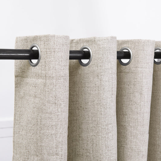 Set Cortinas Blackout Argolla Mink Arena