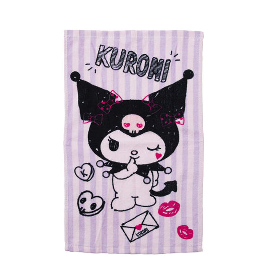Set Toalla 30x50 cm, Estuche y Bolso Kuromi Carta