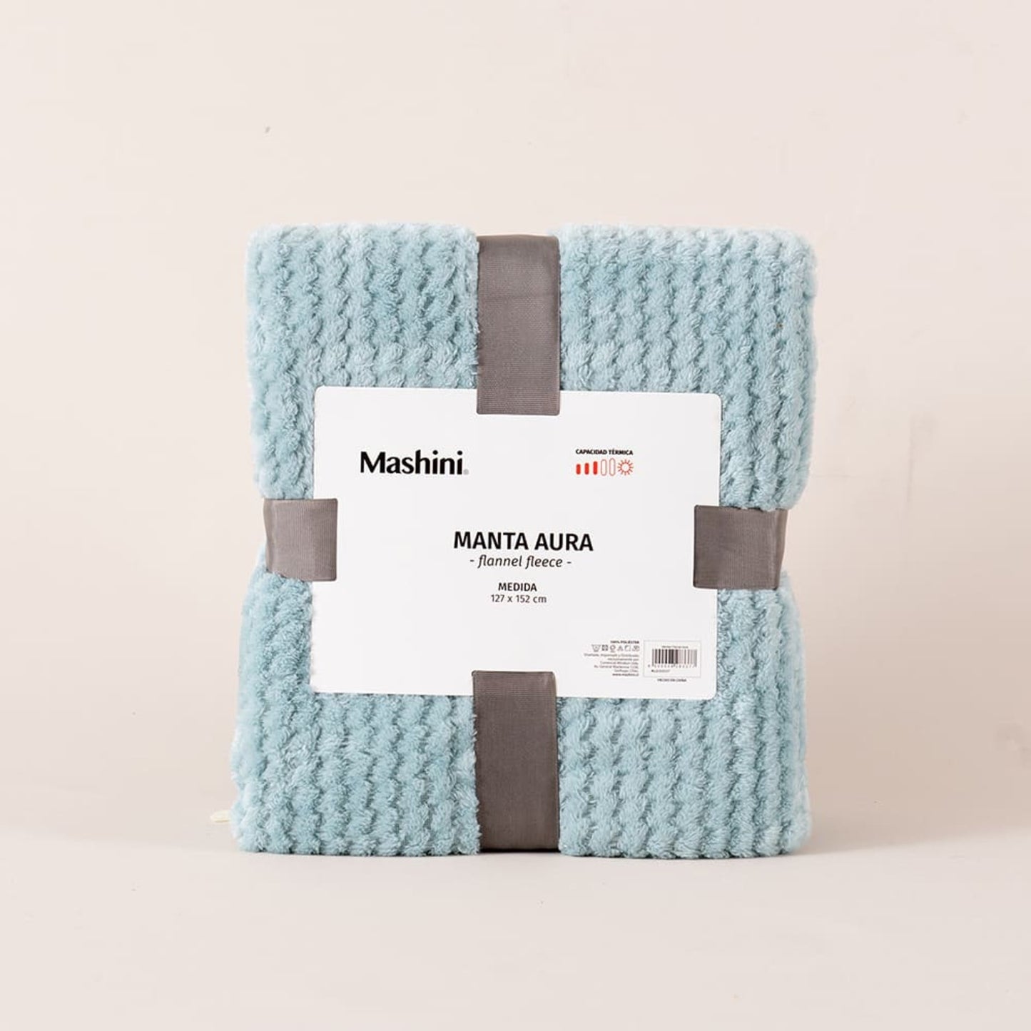 Manta Flannel Aura 127x152 cm Celeste
