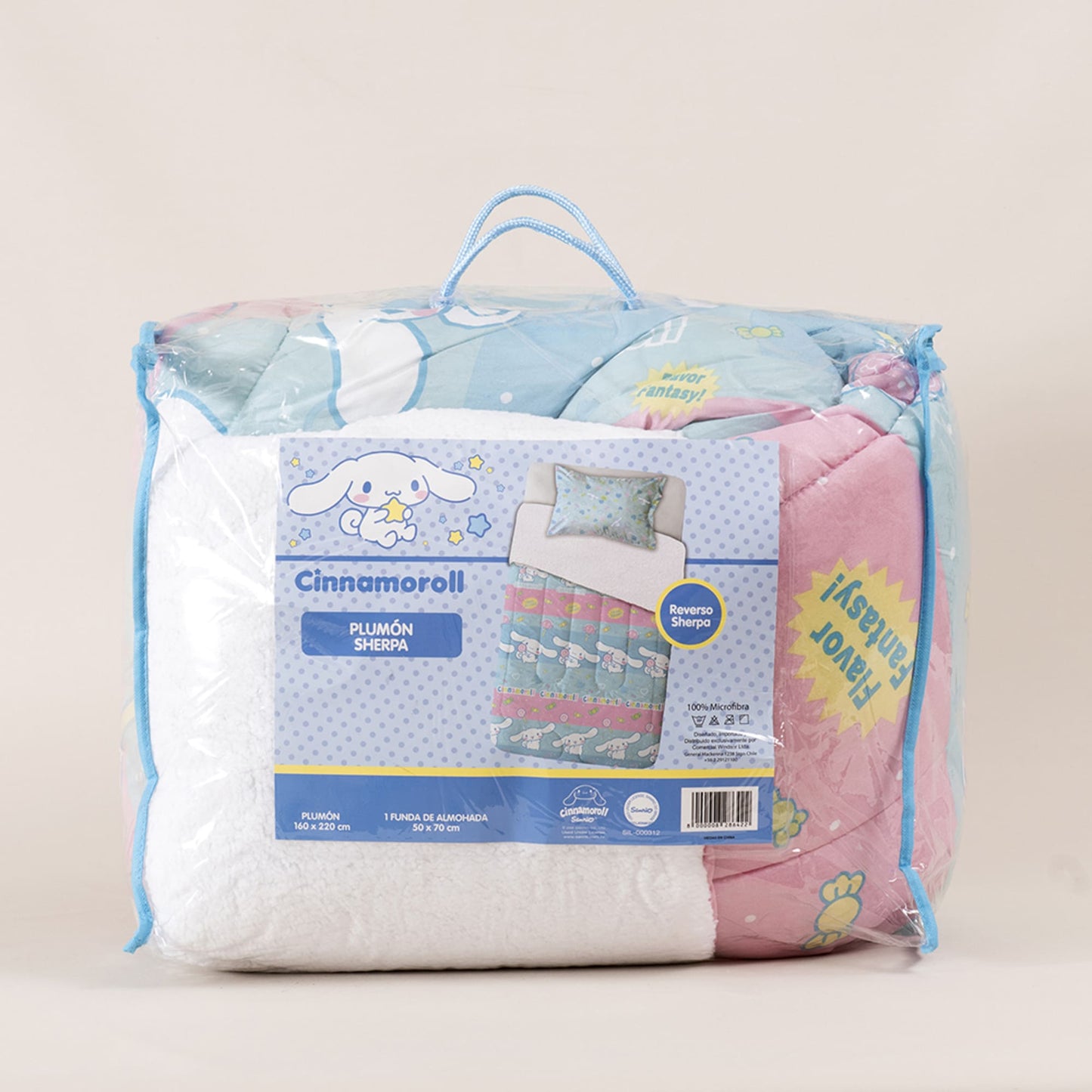 Plumón 1.5 Plazas Sherpa Sanrio Cinnamoroll