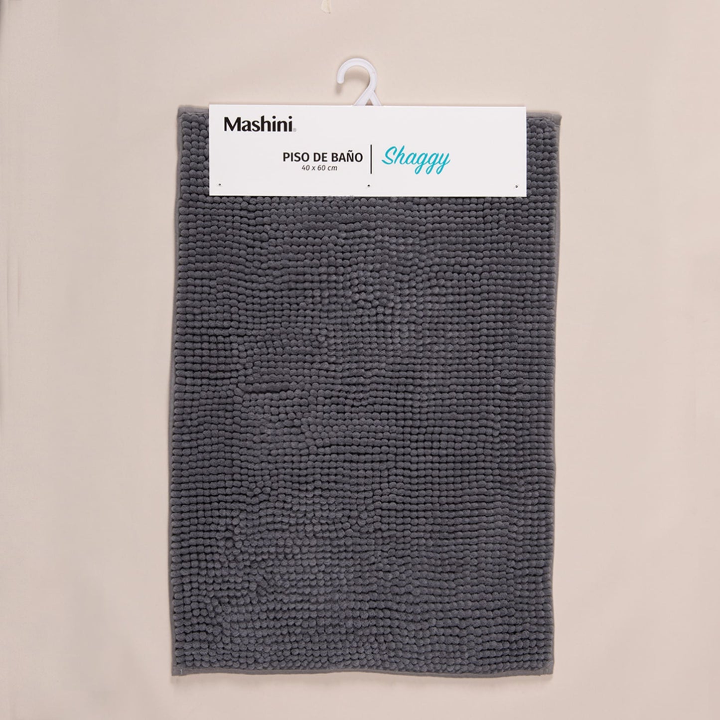 Piso de Baño Shaggy Gris