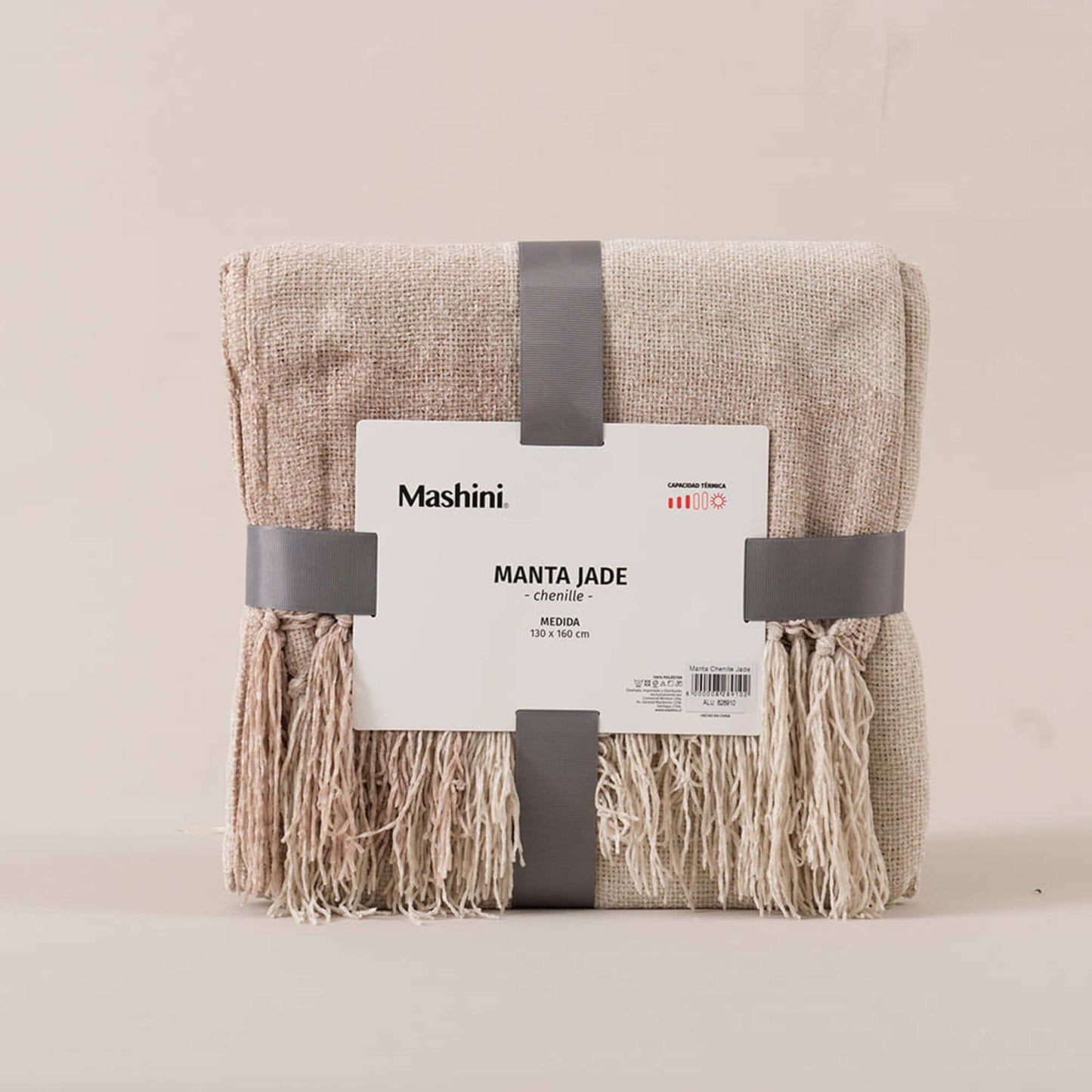 Manta Chenille Jade 130x160 cm Beige