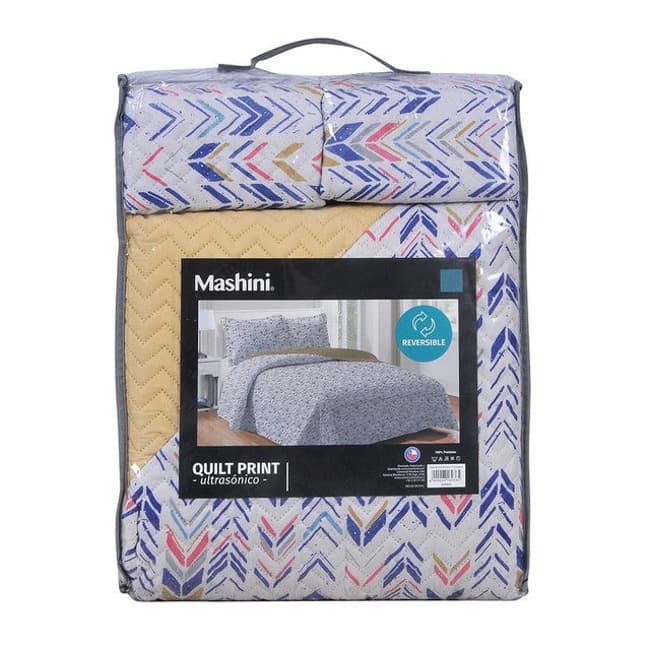 Quilt 2 Plazas Microfibra Estampado Guayama