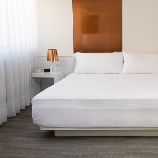 Juego Sábanas King 200 Hilos Blanco