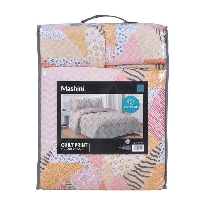 Quilt 1.5 Plazas Microfibra Estampado Cayey