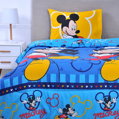 Plumón 1.5 Plazas Mickey azul disney  mashini