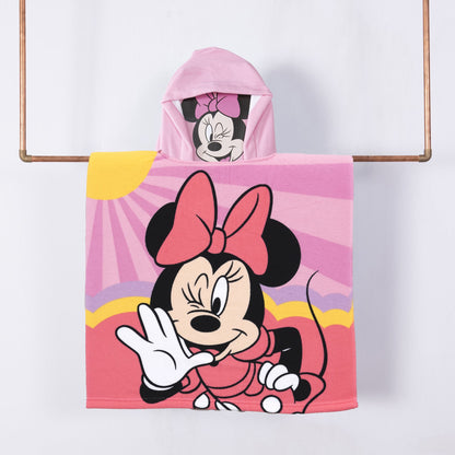 Toalla Playa Capucha MF 60x120 cm Minnie Choose