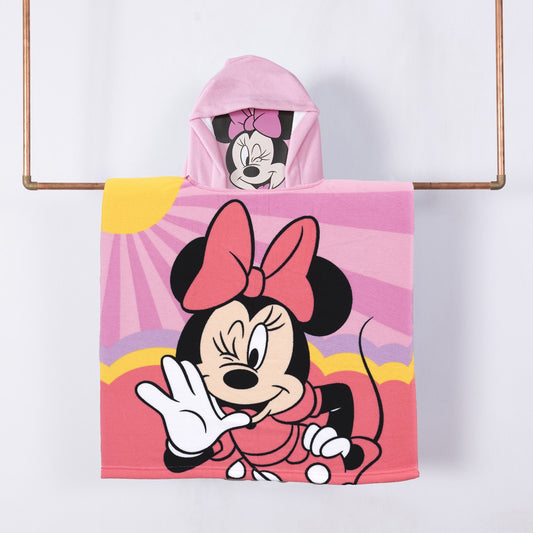 Toalla Playa Capucha MF 60x120 cm Minnie Choose