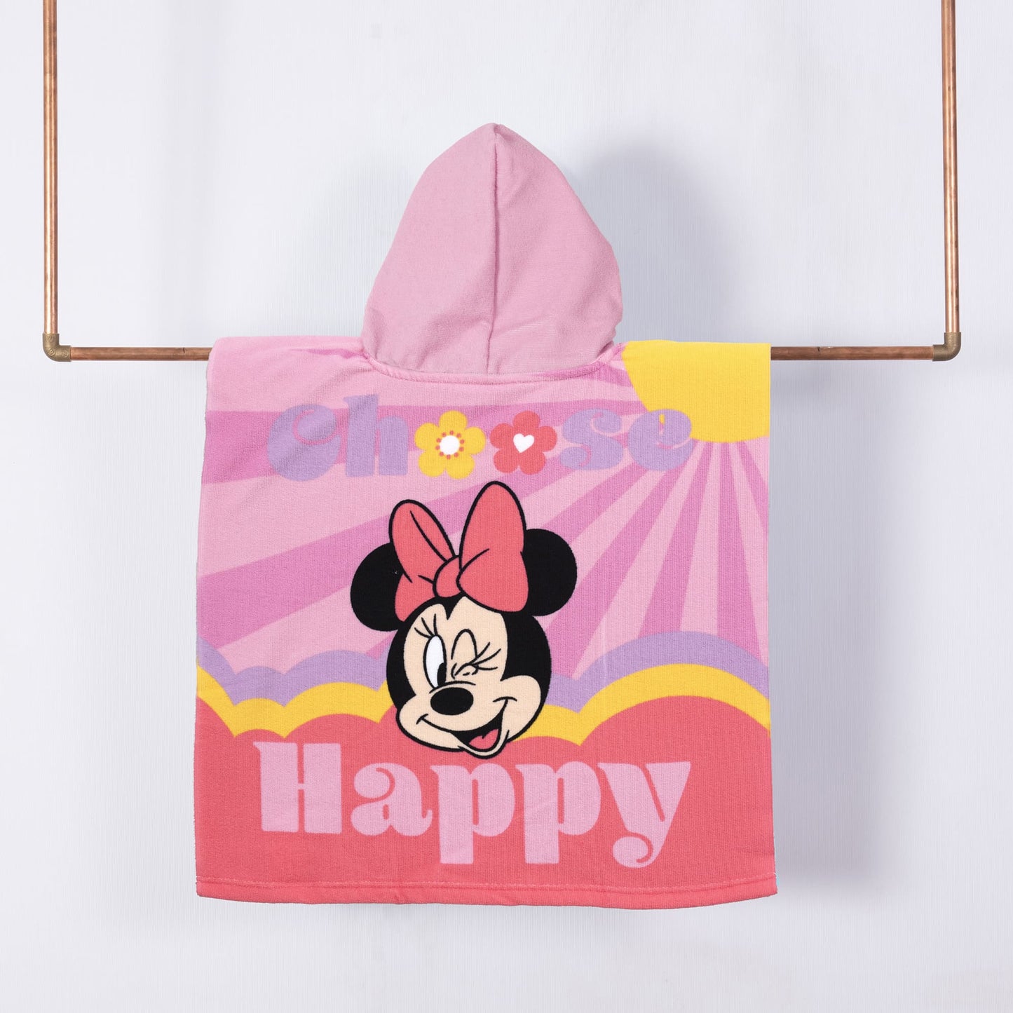 Toalla Playa Capucha MF 60x120 cm Minnie Choose