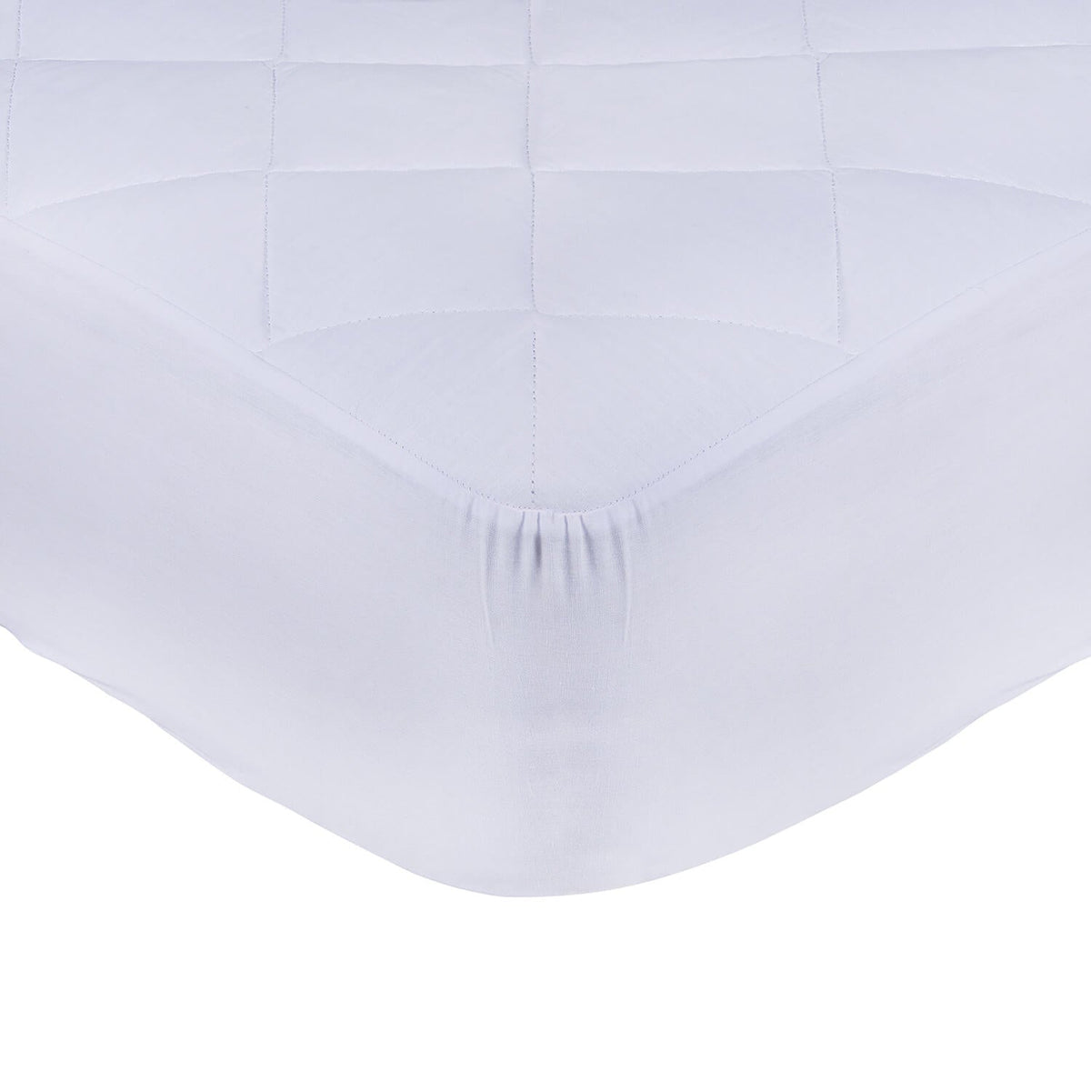 Cubrecolchón King Ajustable Blanco