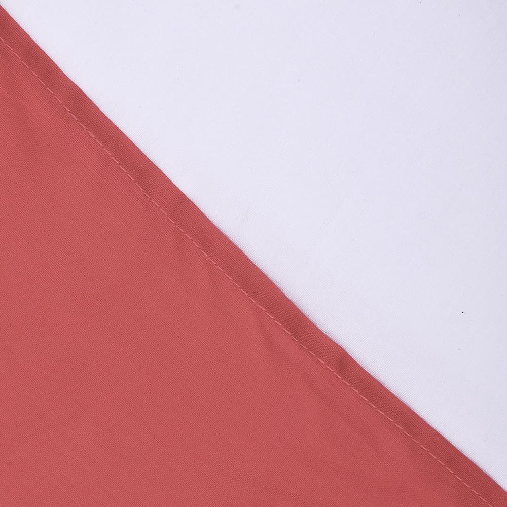 Zoom del Faldón 144 Hilos color rojo para camas Super King Mashini