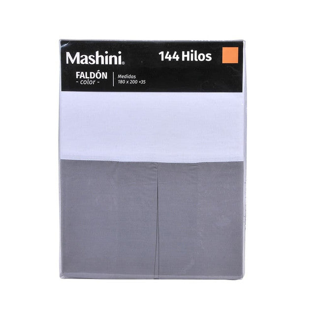 Empaque de la Faldon 1.5 Plazas 144 hilos Gris | Mashini