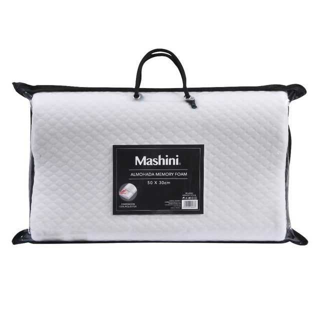Almohada Memory Foam Contour 50x30 cm Blanca | Mashini