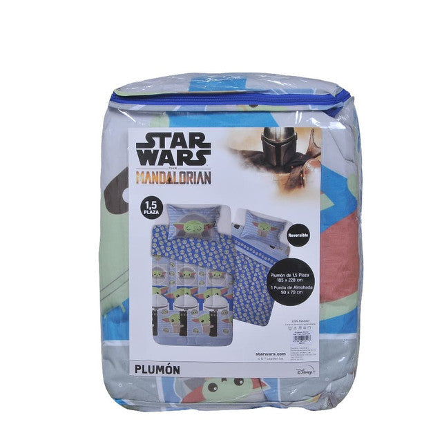 empaque del Plumon 1.5 Plazas Star Wars Mandalorian Blue | Mashini