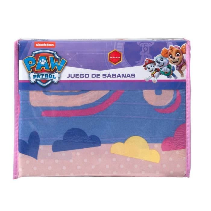 Sabana 1.5 Plazas Microfibra Paw Patrol Niña Skye