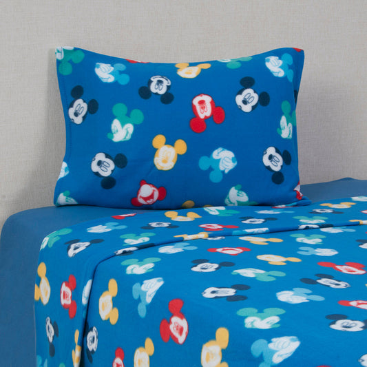 Sabana 1.5 Plazas Polar Estampado Mickey Colores | Mashini