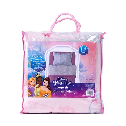 Sábana 1.5 Plazas Polar Estampado Disney-Princesas | Mashini