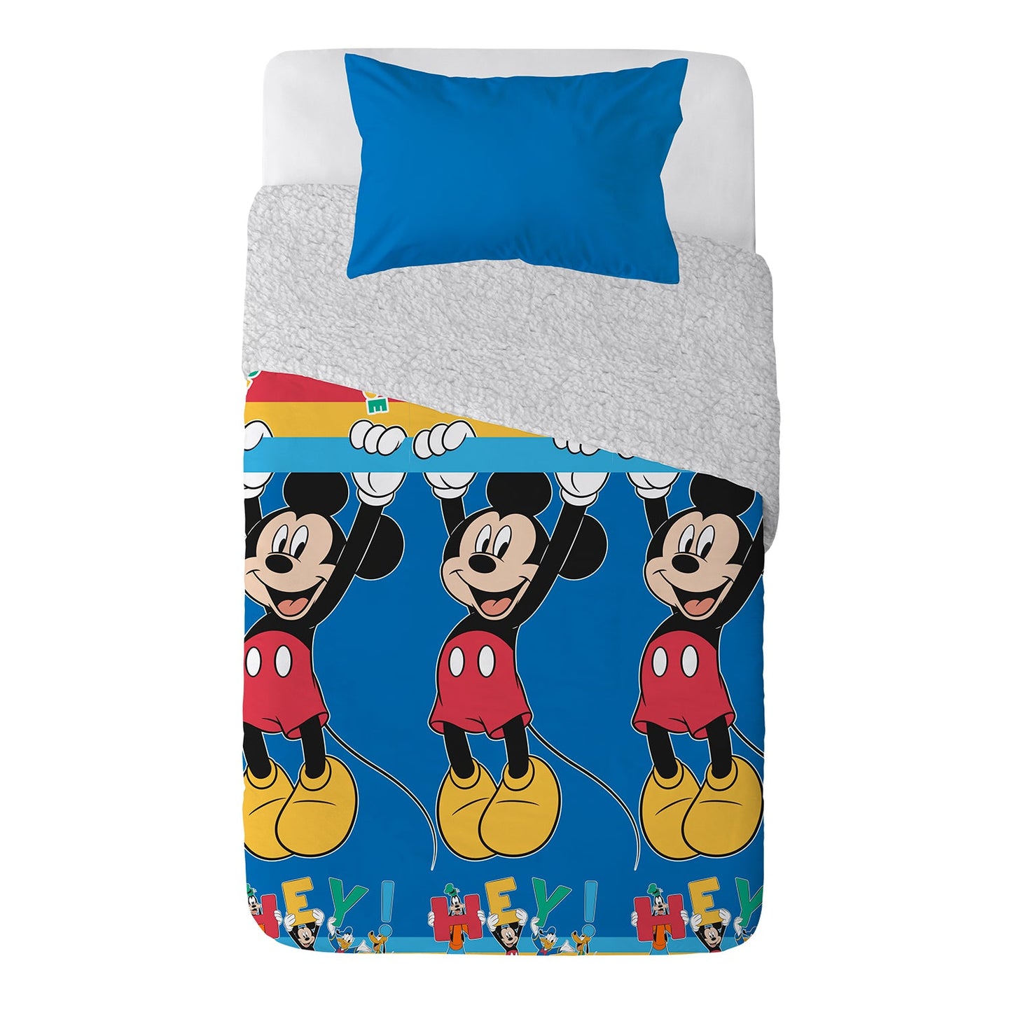 Plumón 1.5 Microfibra Sherpa Single Mickey Hey | Mashini