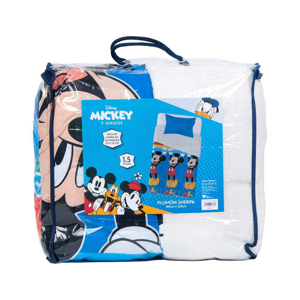 Plumón 1.5 Microfibra Sherpa Single Mickey Hey | Mashini