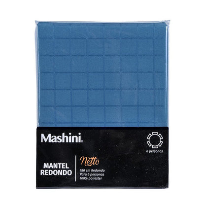 empaque del Mantel Netto 180 cms Azul | Mashini