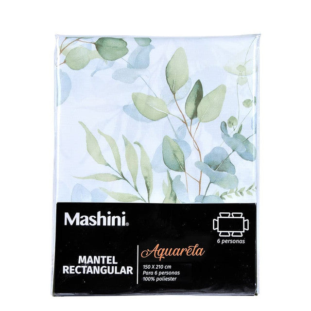 empaque del Mantel Acuarela 150x210 cms Eucalipto | Mashini