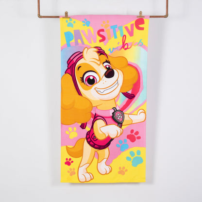 Toalla Playa con Bolso 70x140 + 33x42 Paw Patrol Puppals