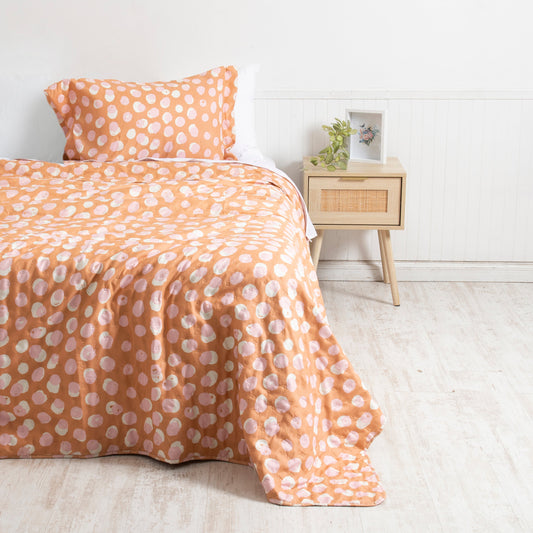 Quilt 1.5 Plazas Madrid Estampado Dots