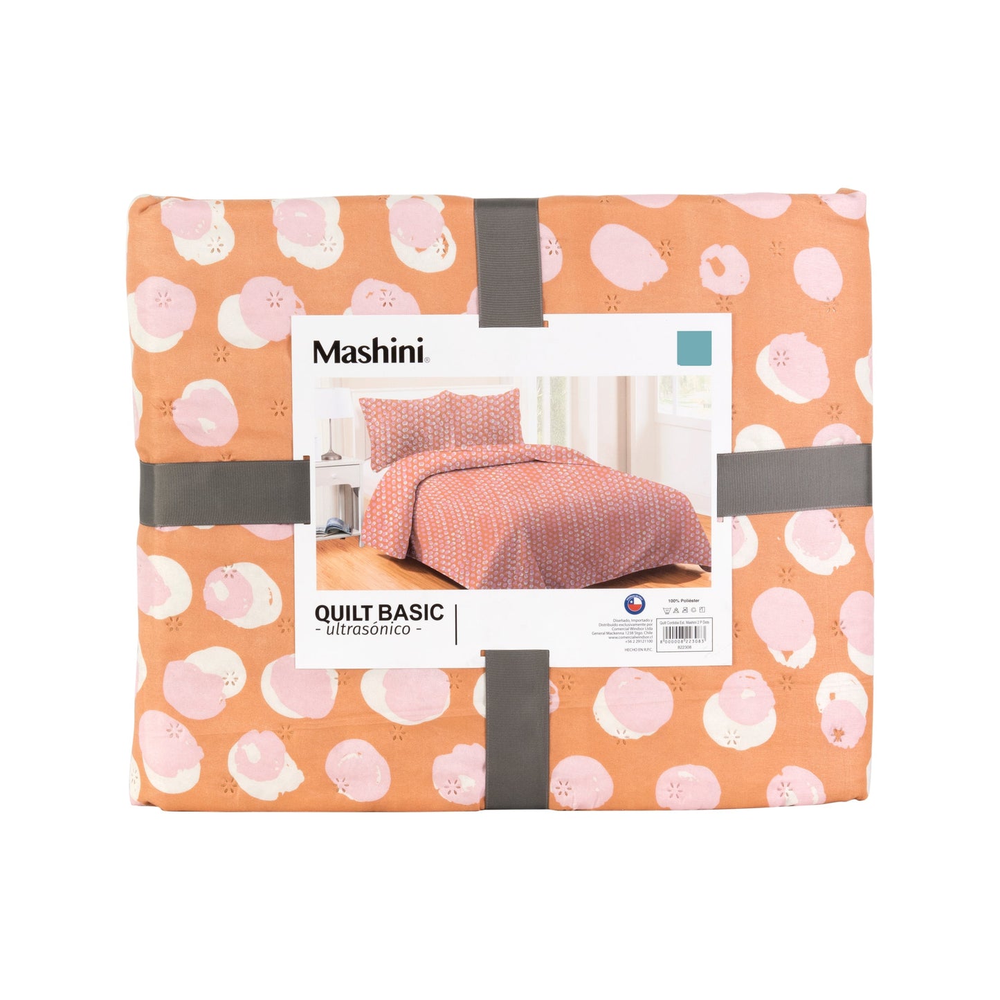 Quilt 1.5 Plazas Madrid Estampado Dots